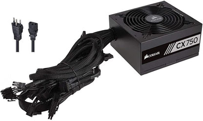 Fonte Corsair CX750, 750W, 80 Plus Bronze, Preto, CP-9020279-BR