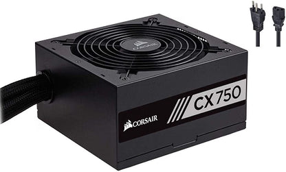 Fonte Corsair CX750, 750W, 80 Plus Bronze, Preto, CP-9020279-BR