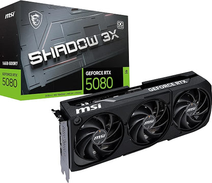 Placa De Vídeo Msi Geforce Rtx 5080 Shadow 3x Oc 16gb Gddr7