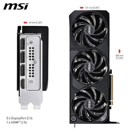 Placa De Vídeo Msi Geforce Rtx 5080 Shadow 3x Oc 16gb Gddr7