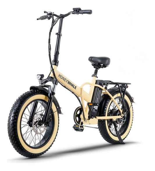 Honey Whale F6 - Bicicleta Elétrica Adulto 790w 45km 40km/h Amarelo