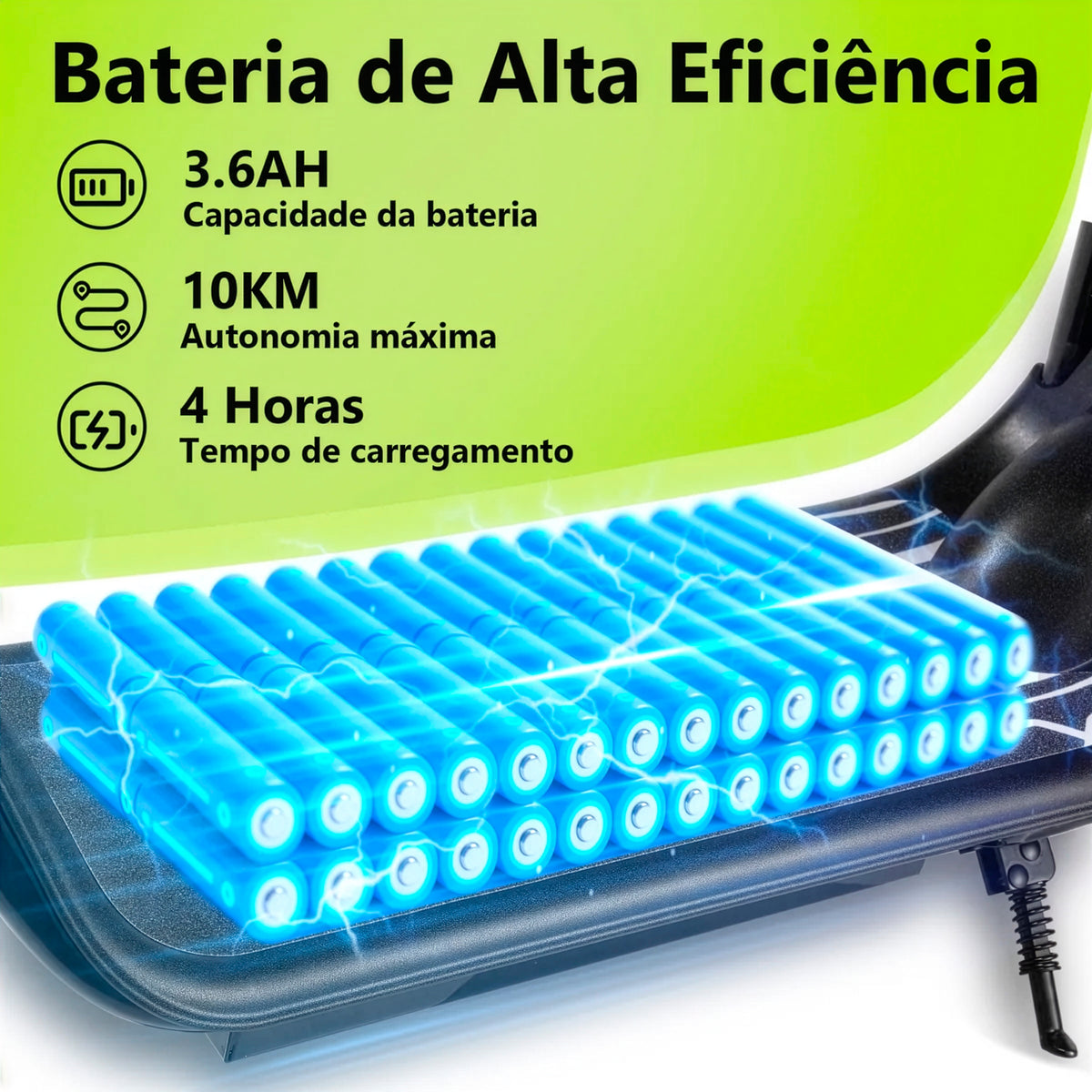 Honeywhale Jl005 Patinete Elétrico Infantil 350w 18km/h 10km Azul-celeste