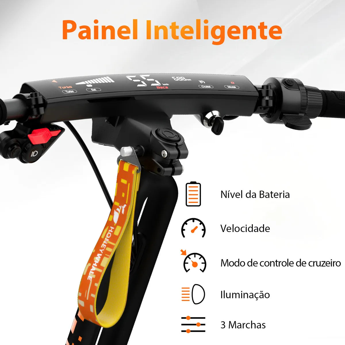 Honeywhale H2d-ultra Patinete Elétrico Adulto, 1200w Motor Duplo Scooter Elétrica, 65km Autonomia, Velocidade 55 Km/h, Honey Whale Patinete Juvenil Dobrável(18ah), Carga Máxima 150kg