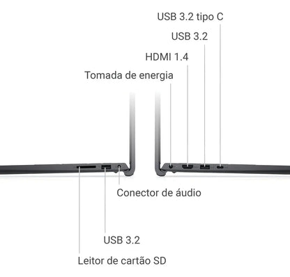 Notebook Dell Inspiron I15-i1300-a60p 15.6 I5 16gb 1tb W11 Preto