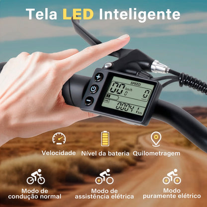Honey Whale F6 - Bicicleta Elétrica Adulto 790w 45km 40km/h Preto