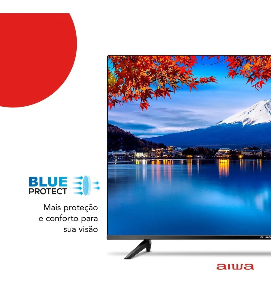 Smart TV AIWA 50” Android 4K Borda Ultrafina HDR10 Dolby Áudio AWS-TV-50-BL-02-A