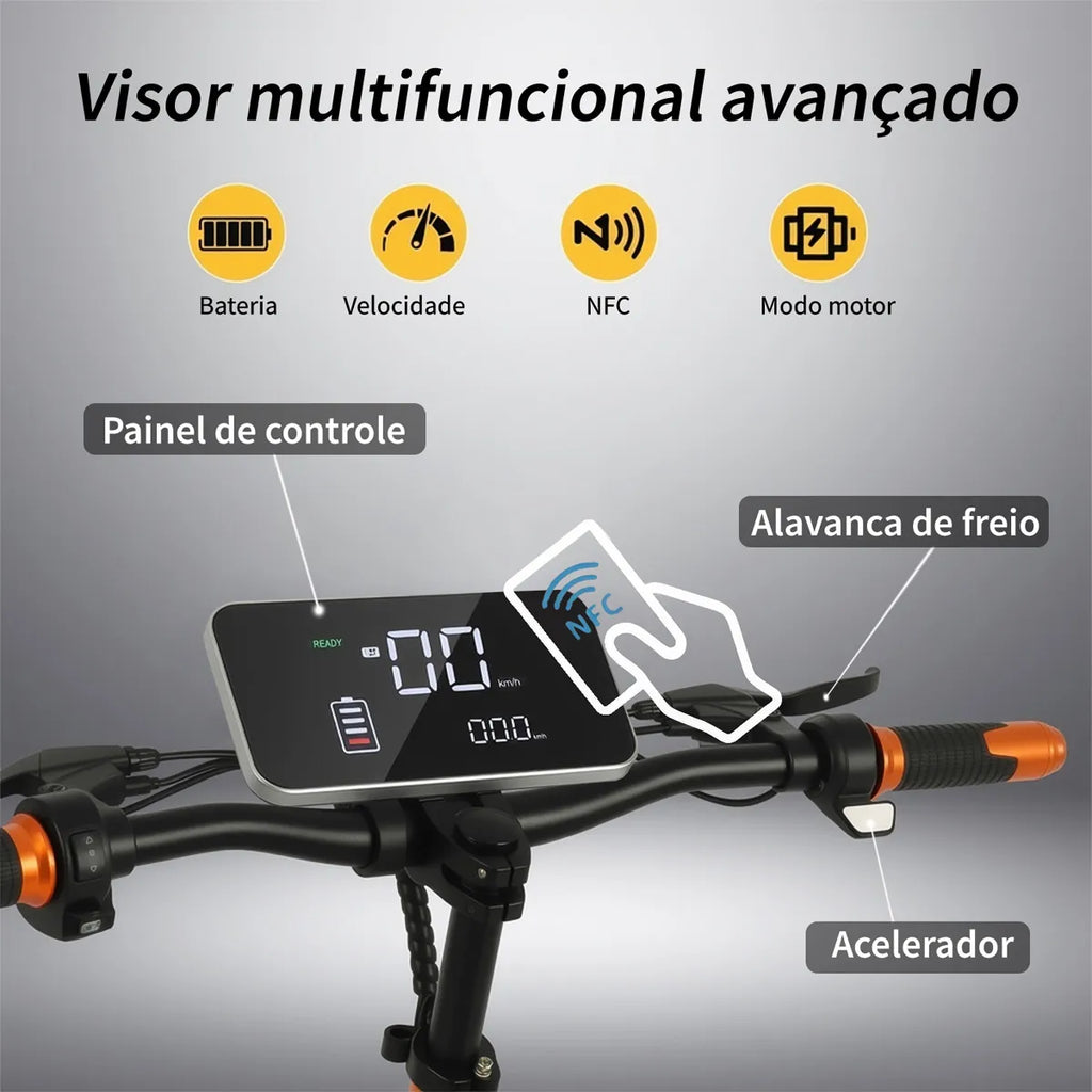 Bolin 1680w Patinete Eletrico Adulto Scooter Elétrica 55km/h