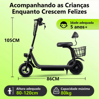 Honeywhale Jl005 Patinete Elétrico Infantil 350w 18km/h 10km Azul-celeste