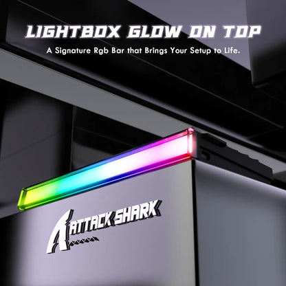 Attack Shark R85 Teclado De Eixo Magnético Com Caixa De Luz