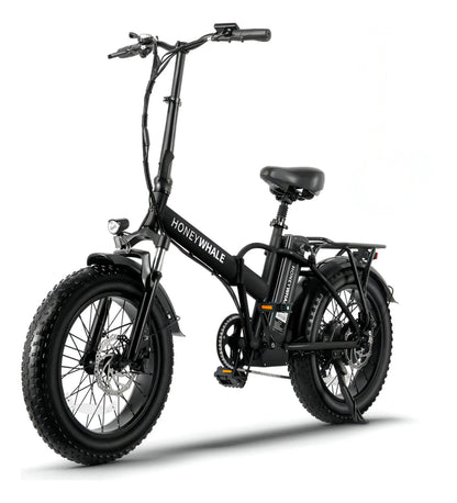Honey Whale F6 - Bicicleta Elétrica Adulto 790w 45km 40km/h Preto