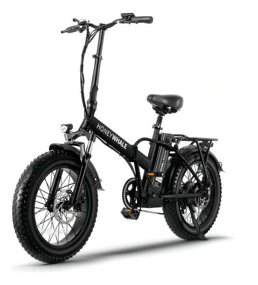 Honey Whale F6 - Bicicleta Elétrica Adulto 790w 45km 40km/h Preto