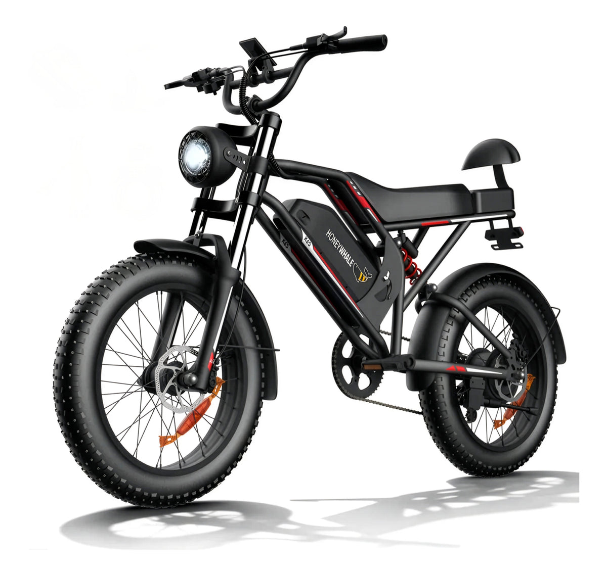 Honeywhale K6s Bicicleta Elétrica 1080w 65km 55km/h Preto