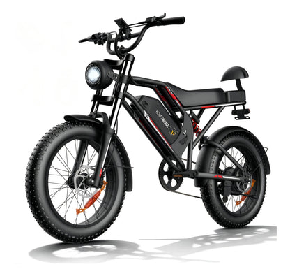 Honeywhale K6s Bicicleta Elétrica 1080w 65km 55km/h Preto