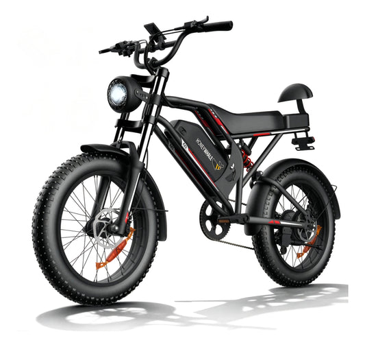 Honeywhale K6s Bicicleta Elétrica 1080w 65km 55km/h Preto