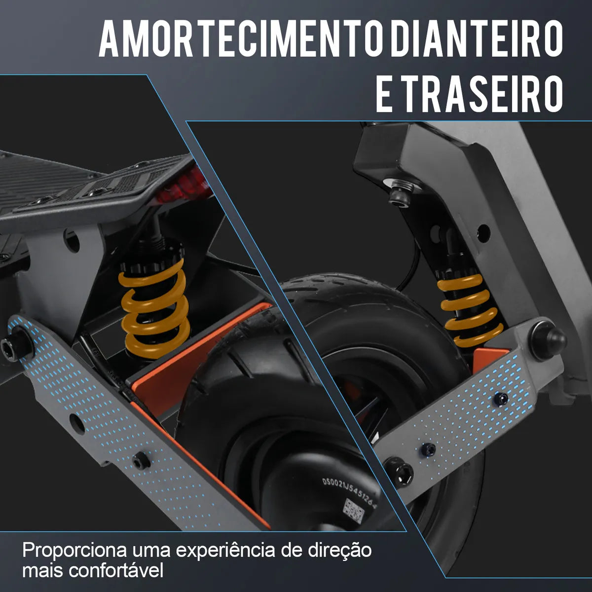 Honeywhale H4 Patinete Elétrico Scooter Com Motor De 2400w, 75 Km De Autonomia Scooter Eletrica, Velocidade Máxima De 70 Km/h (20.8ah 60v), Honey Whale Patinete Juvenil Portátil E Dobrável