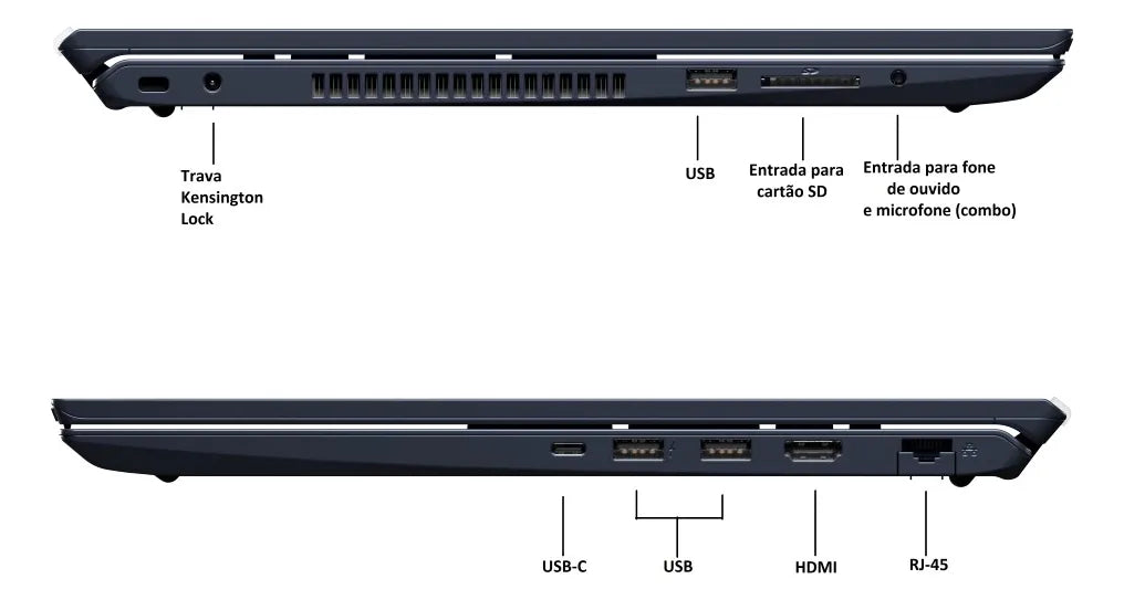 Notebook Vaio Fe16 Amd Ryzen 7-5825u Linux 16gb RAM 512gb Ssd Wi-Fi 6 Tela 16" Ips Wuxga Antirreflexo Cinza Grafite Vjfe69f11xb0121h - Permite upgrade de memória RAM e SSD