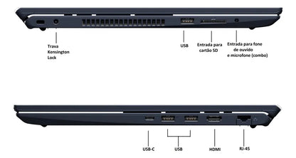 Notebook Vaio Fe16 Amd Ryzen 7-5825u Linux 16gb RAM 512gb Ssd Wi-Fi 6 Tela 16" Ips Wuxga Antirreflexo Cinza Grafite Vjfe69f11xb0121h - Permite upgrade de memória RAM e SSD