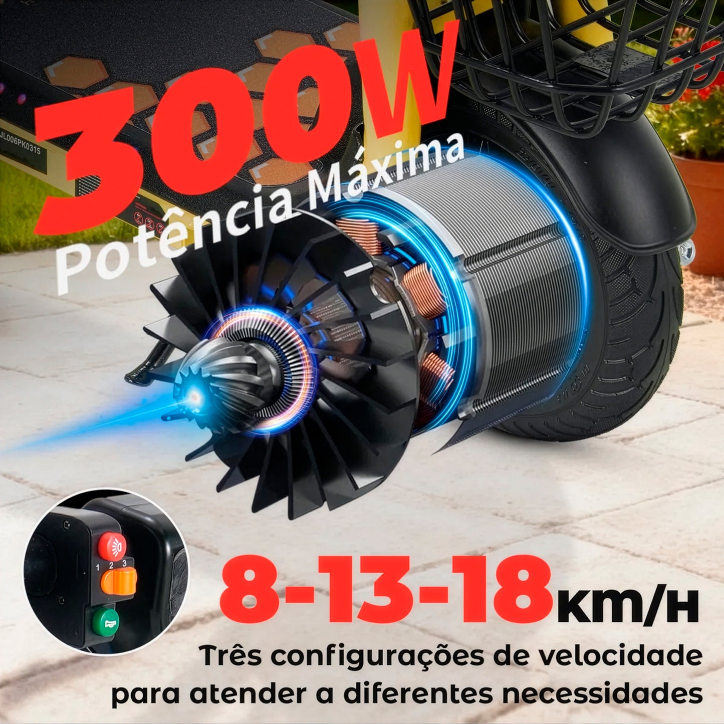 Honeywhale Jl006 Patinete Elétrico Infantil 300w 18km/h 10km Rosa
