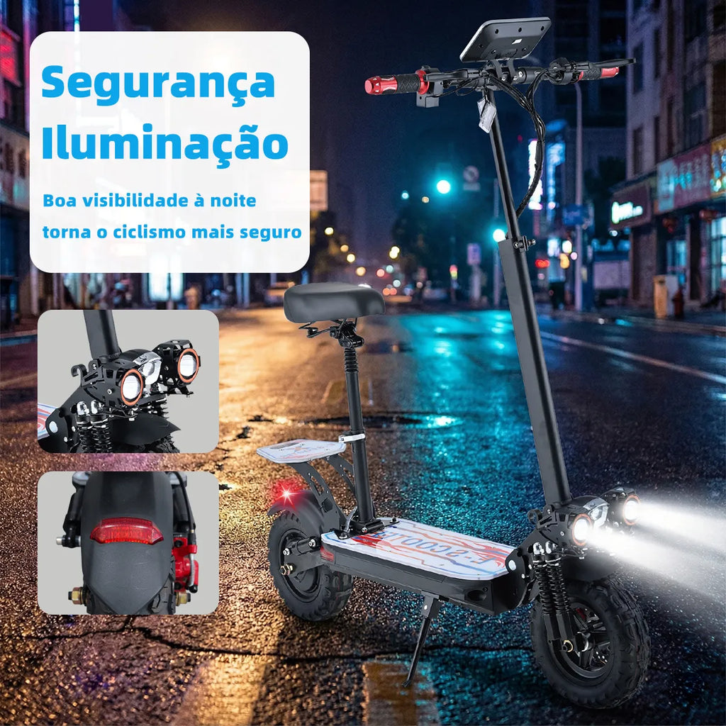 Bolin 1000w Patinete Eletrico Adulto Scooter Elétrica 50km/h