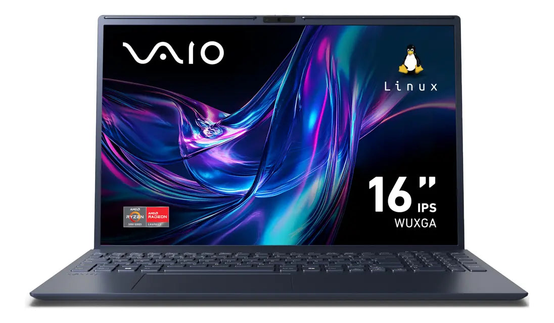 Notebook Vaio Fe16 Amd Ryzen 7-5825u Linux 16gb RAM 512gb Ssd Wi-Fi 6 Tela 16" Ips Wuxga Antirreflexo Cinza Grafite Vjfe69f11xb0121h - Permite upgrade de memória RAM e SSD
