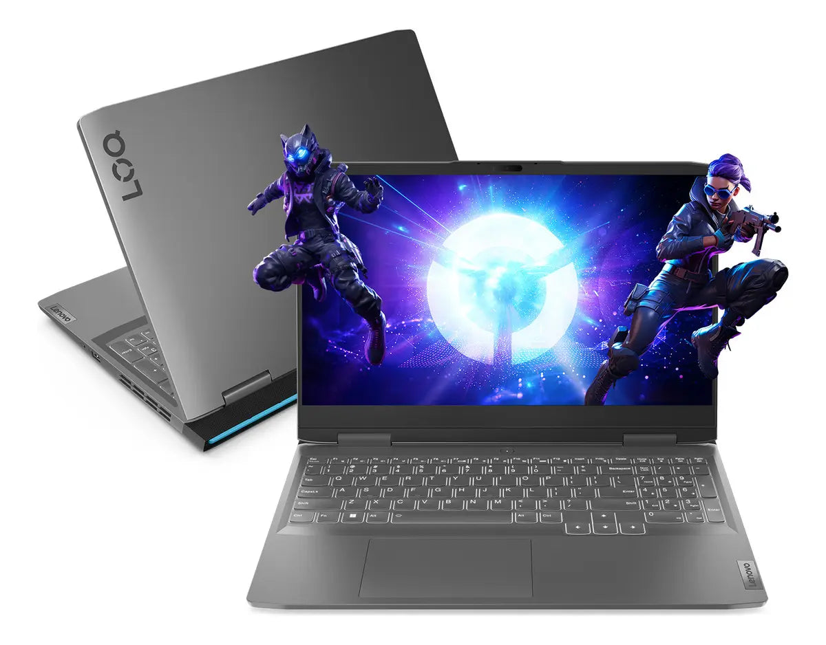Notebook Gamer Lenovo LOQ 15irx9 Intel Core i5-13450HX 16gb 512gb SSD RTX 3050 Windows 11 - 83kh0006br Luna Grey