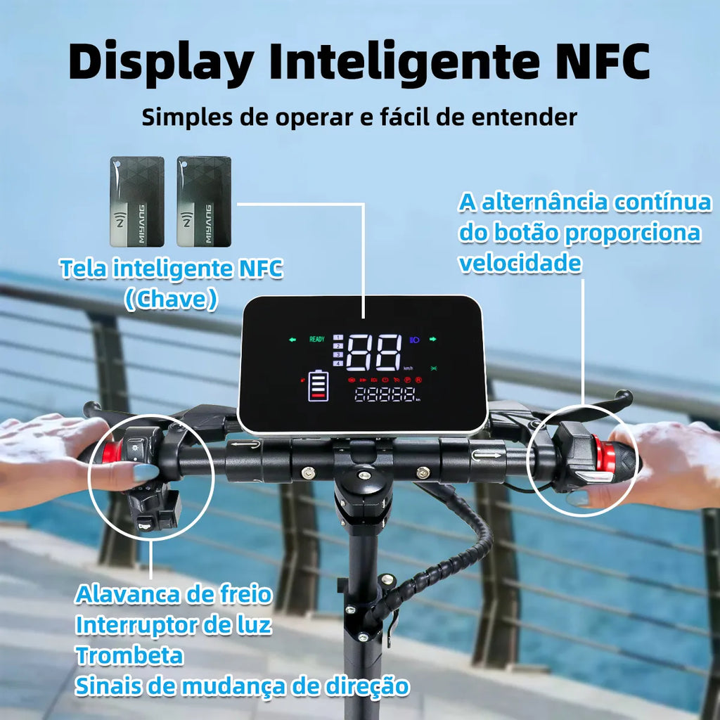 Bolin 1000w Patinete Eletrico Adulto Scooter Elétrica 50km/h