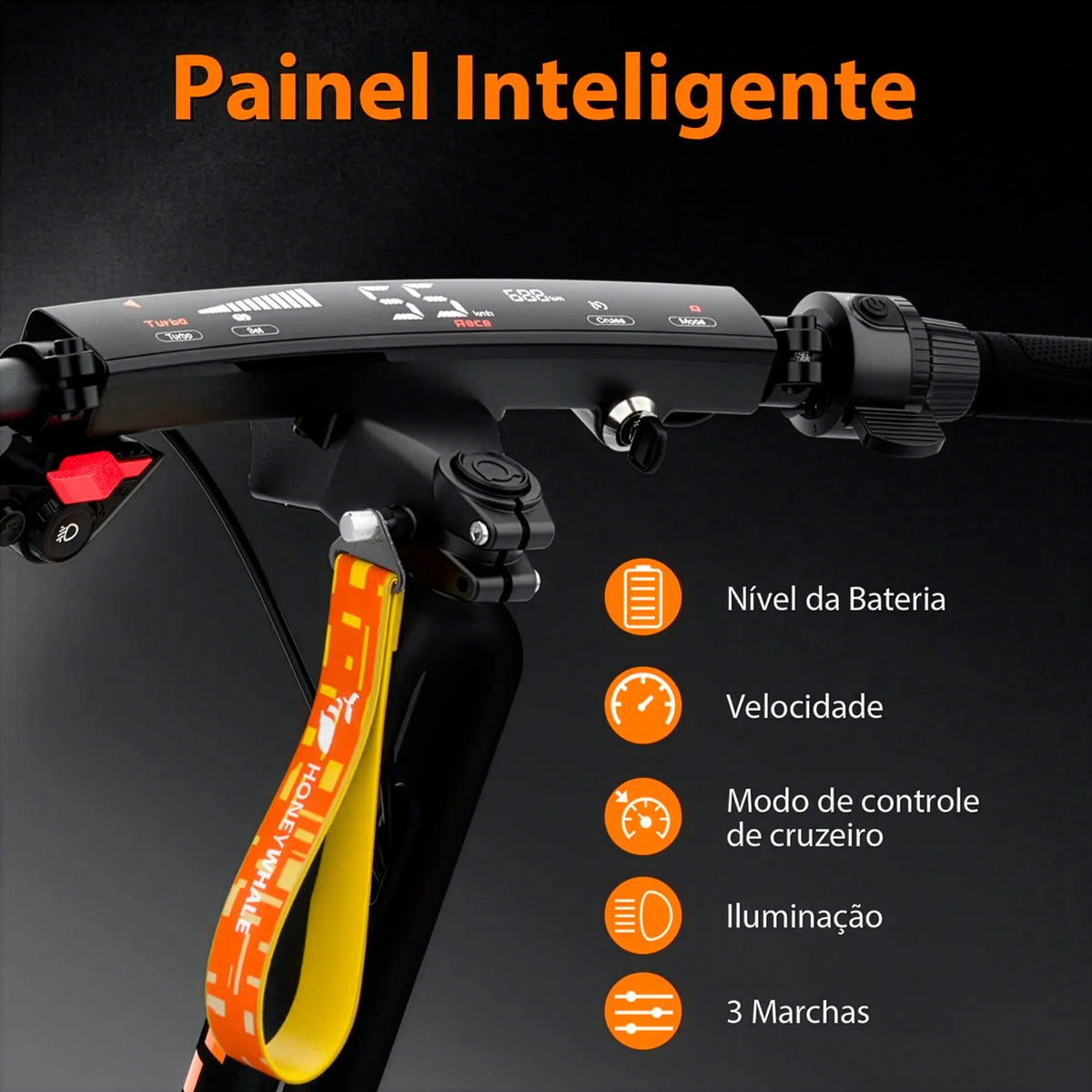 Honeywhale H2d-ultra Patinete Elétrico Adulto, 1200w*2 Scooter Eletrica, 65 Km Autonomia, 55 Km/h Velocidade Máxima