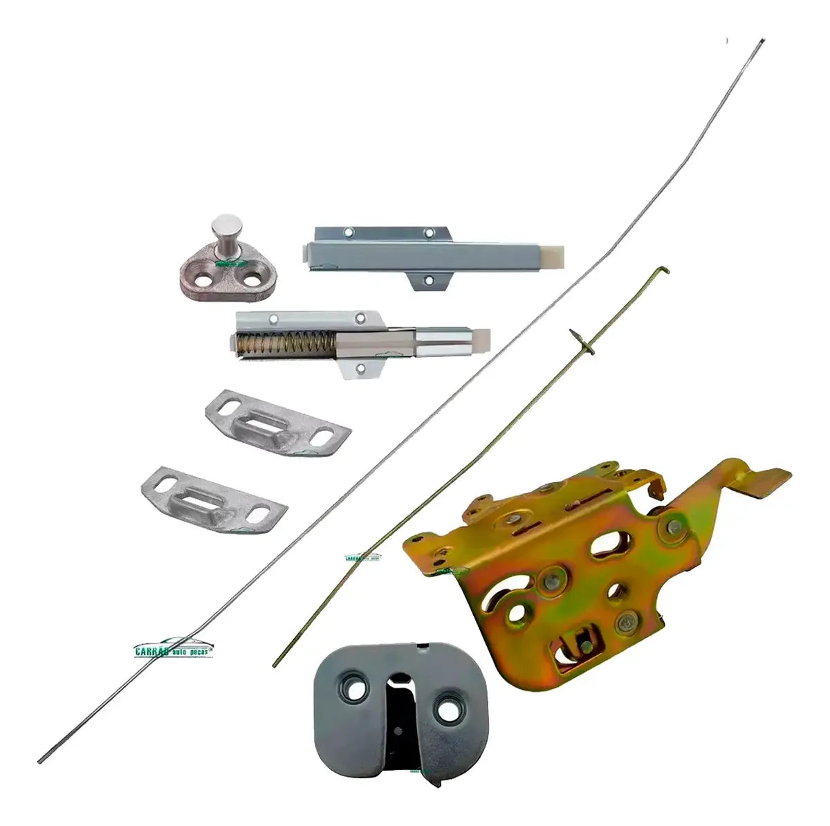 Kit Fechadura + Vareta Direito Tampa Traseira Fiorino 88/13