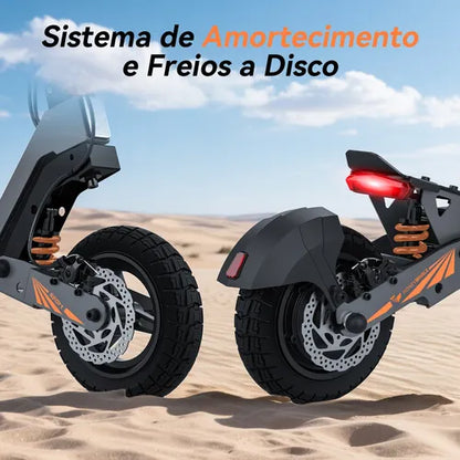 Honey Whale H2 - Patinete Elétrico Scooter 1200w 50km/h 50km