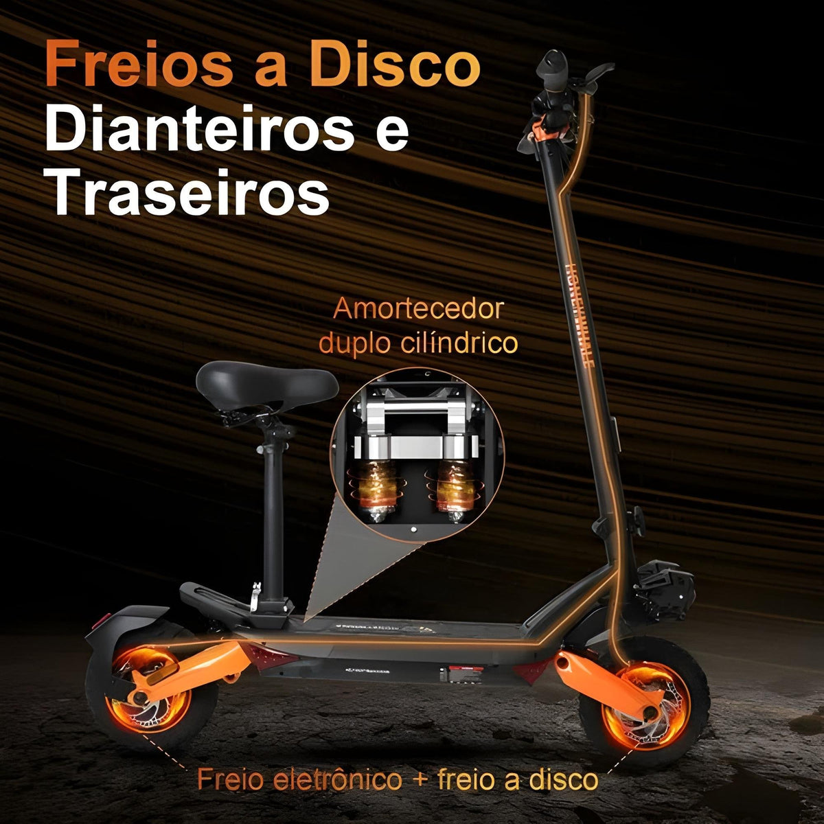 Honey Whale T8a - 950w Patinete Elétrico Scooter  55 Km/h 50km