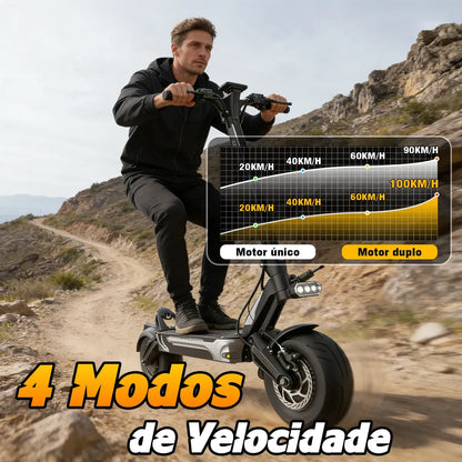 Honeywhale Gt1 Patinete Elétrico Scooter 4000w 100km/h