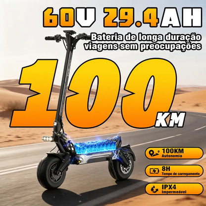 Honeywhale Gt1 Patinete Elétrico Scooter 4000w 100km/h